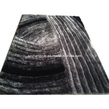 Polyester Modern Shaggy Rugs avec effets 3D